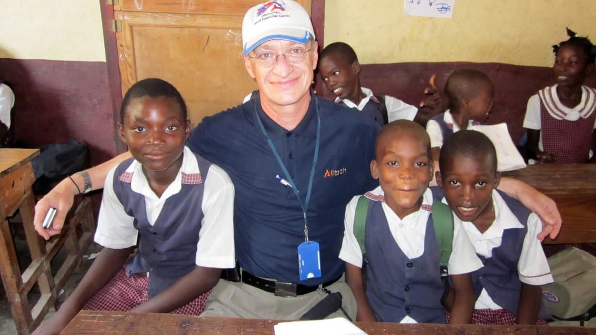 Children at a school supported by the Sustainable Haiti Project